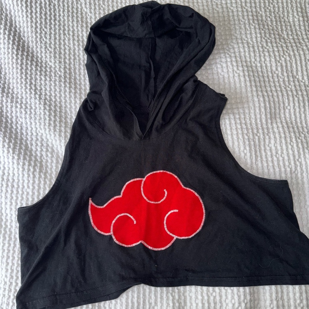 Akatsuki Crop Top with Hood